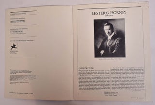 Lester G. Hornby: Painter-Etcher, Including a Checklist of the Artist's Etchings