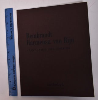 Item #167628 Rembrandt van Rijn: St. James the Greater: Important Old Master Paintings. Sotheby's