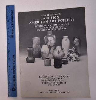 Item #167631 Don Treadway's Auction American Art Pottery. Don Treadway's