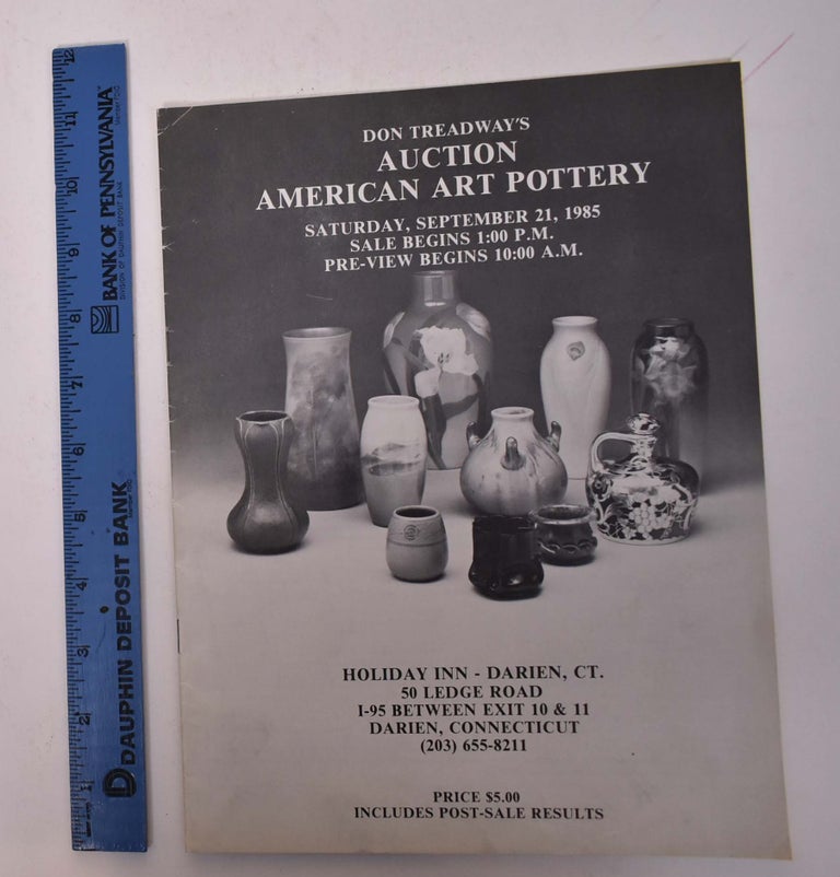 Item #167631 Don Treadway's Auction American Art Pottery. Don Treadway's.