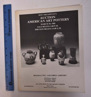 Item #167633 Don Treadway's Auction American Art Pottery. Don Treadway's