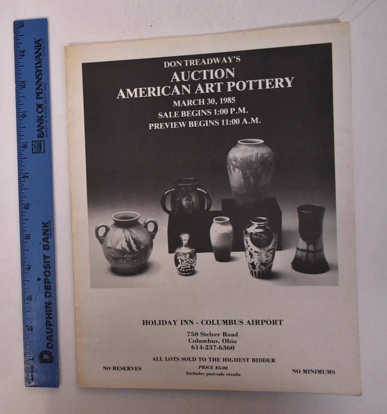 Item #167633 Don Treadway's Auction American Art Pottery. Don Treadway's.