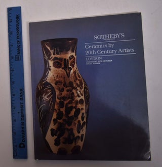 Item #167836 Ceramics by 20th Century Artists. Sotheby's