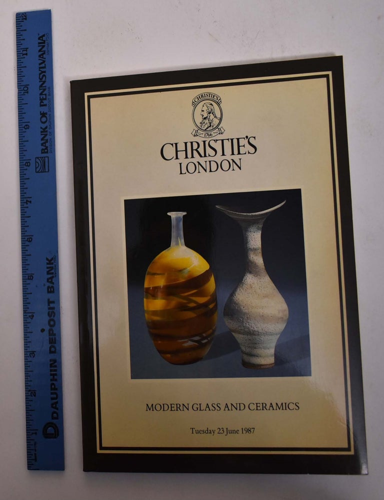 Item #167842 Modern Glass and Ceramics. Christie's.