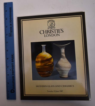 Item #167842 Modern Glass and Ceramics. Christie's