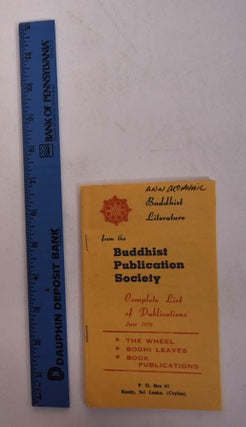 Item #167855 Buddhist Literature from the Buddhist Publication Society: Complete List of...