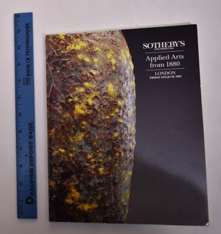 Item #167885 Applied Arts from 1880 including Arts and Crafts, Art Nouveau and Art Deco. Sotheby's