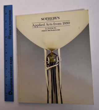 Item #167889 Applied Arts from 1880 including Arts and Crafts, Art Nouveau, Art Deco, Art Pottery...