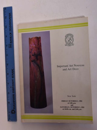 Item #167906 Important Art Nouveau and Art Deco. Christie's