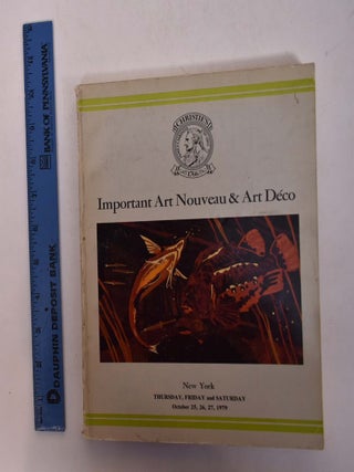Item #167908 Important Art Nouveau & Art Deco. Christie's