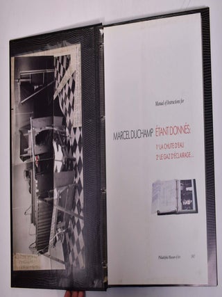 Item #167937 Manual of Instructions for Marcel Duchamp Etant Donnes: 1, La Chute d Eau; 2, Le Gaz...