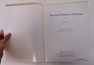 Important American Paintings (Volume I, Fall 2000)