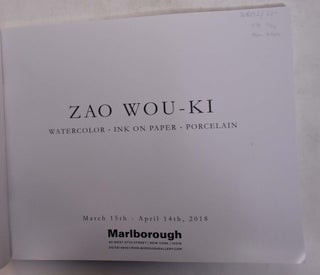 Zao Wou-Ki: Watercolor, Ink on Paper, Porcelain