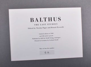 Balthus. The Last Studies