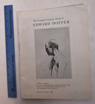 Item #168892 The Complete Graphic Work of Edward Hopper. Carl Zigrosser
