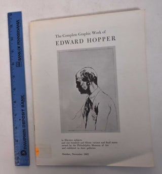 Item #168909 The Complete Graphic Work of Edward Hopper. Carl Zigrosser