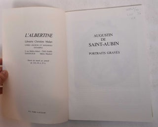 Augustin de saint-aubin portraits gravés ancienne collection beraldi