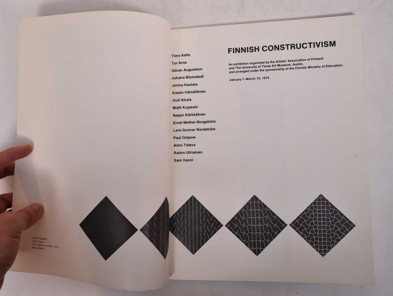 Item #169012 Finnish Constructivism. Denise Schmandt-Besserat, acting curator and.