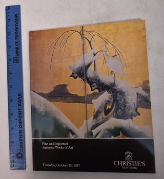 Item #169440 Fine and Important Japanese Works of Art. Christie's