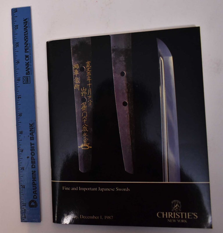 Item #169516 Fine and Important Japanese Swords. Christie's.