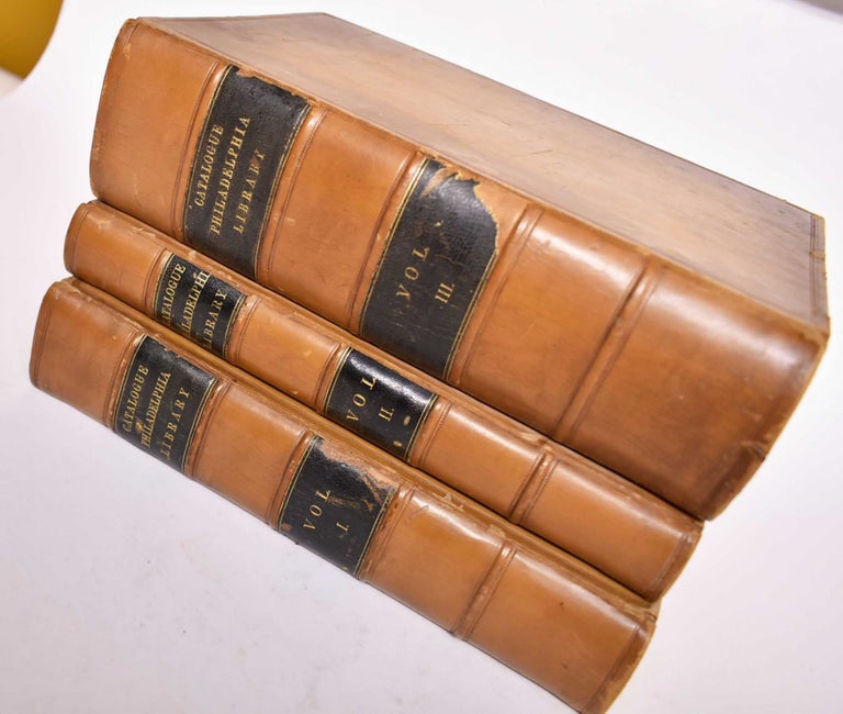 Item #169611 A catalogue of the books belonging to the Library Company of Philadelphia, to which is prefixed, a short account of the institution, with the charter, laws, and regulations. (3 Volumes)