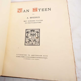 Jan Steen. Met honder platen in photogravure