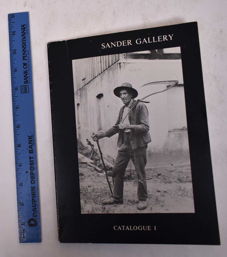 Item #170159 Catalogue I: 20th Century Photography. Sander Gallery.