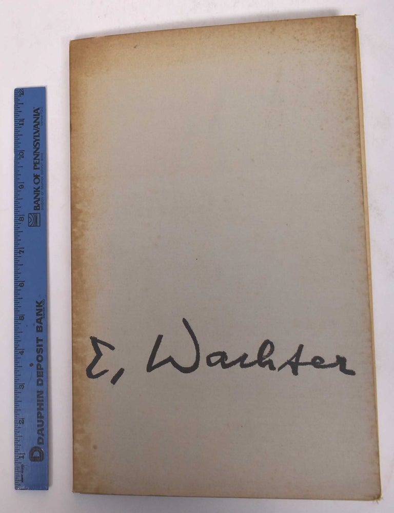 Item #170735 Emil Wachter : 20 Wiedergaben nach Radierungen. Hubert Morgenthaler, Inroductory essay.
