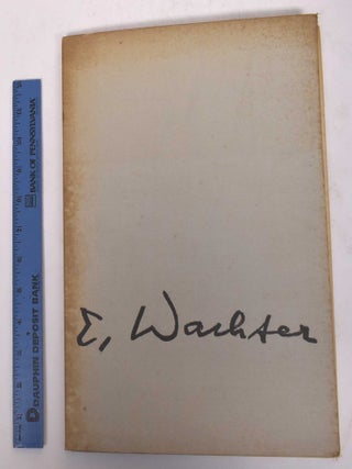 Emil Wachter : 20 Wiedergaben nach Radierungen. Hubert Morgenthaler, Inroductory essay.