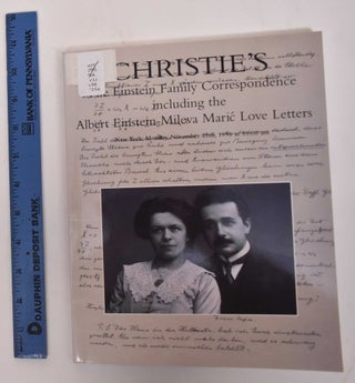 Item #170791 The Einstein Family Correspondence including the Albert Einstein-Mileva Maric Love...