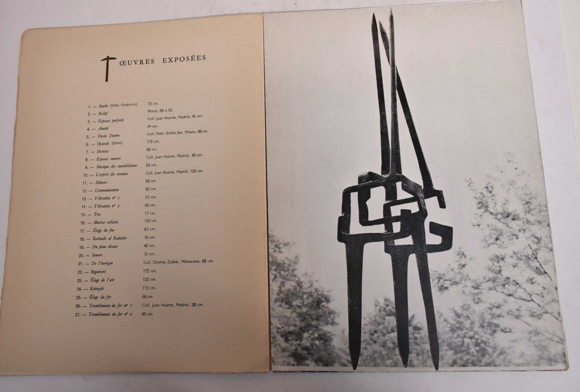 DERRIÈRE LE MIROIR CHILLIDA エドゥアルドチリーダ Derriere Le Miroir no. 90-91: Chillida | Gaston Bachelard