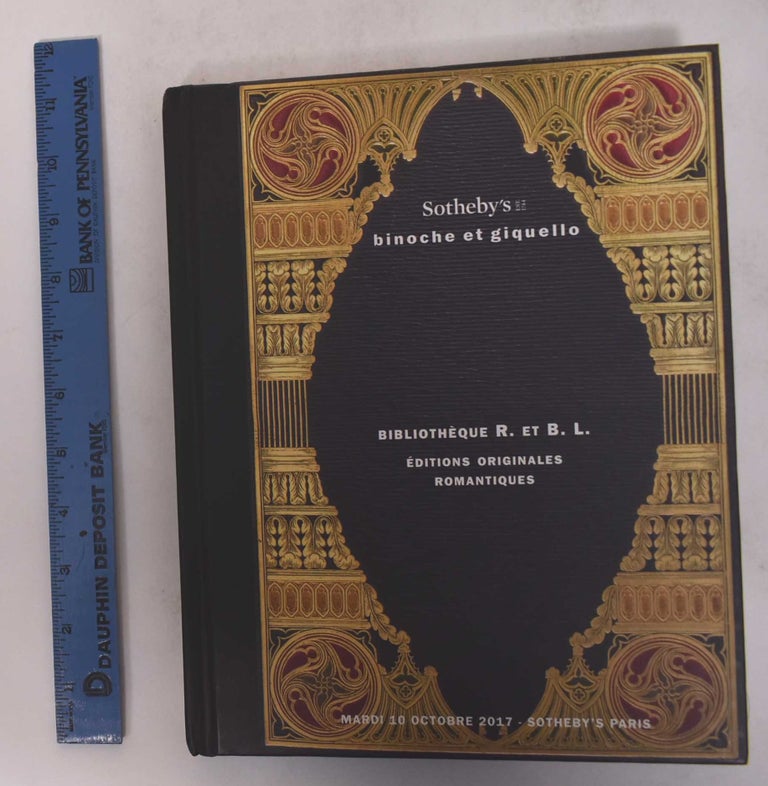 Item #170997 Bilbiotheque R. et B.L.: Editions Originales Romantiques. Sotheby's, Binoche et Giquello.