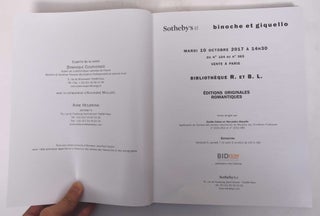 Bilbiotheque R. et B.L.: Editions Originales Romantiques