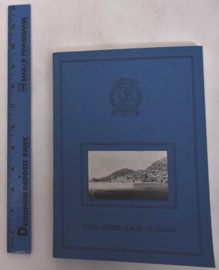 Item #171000 Villa d'Este (Lago di Como): Disegni, Stampe dell'Ottocento e Vedute Lombarde,...