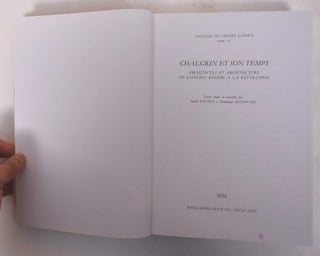Chalgrin et Son Temps: Architectes et Architecture de l'Ancien Regime a la Revolution