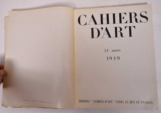 Cahiers d'Art: 24e Annee, No. 1