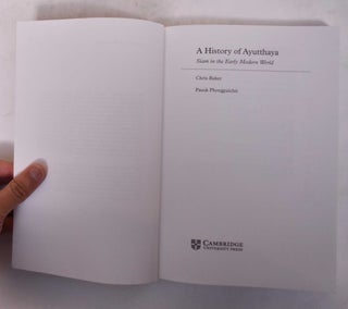 A History of Ayutthaya: Siam in the Early Modern World