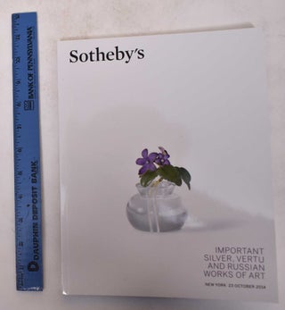 Item #171310 Important Silver, Vertu, and Russian Works of Art. Sotheby's