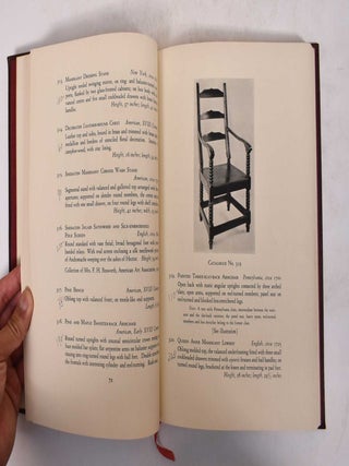 Colonial Furniture: The superb collection of the late Howard Reifsnyder, including signed pieces by Philadelphia cabinetmakers, formerly contained in the Reifsnyder residence, the Pennsylvania Museum and Mount Pleasant Mansion, Philadelphia; sold by order of the executors, Hannah G. Reifsnyder and Corn Exchange National Bank and Trust Company, Philadelphia