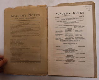 Academy Notes, January 1916