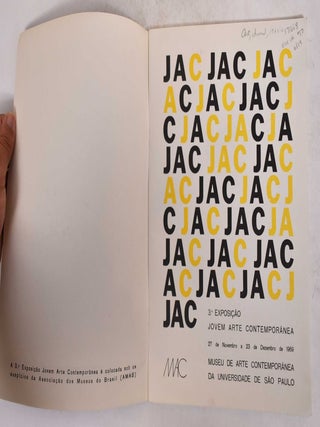 3. a Exposicao. Jovem Arte Contemporanea: 27 de Novembro a 23 de Dezembro de 1969