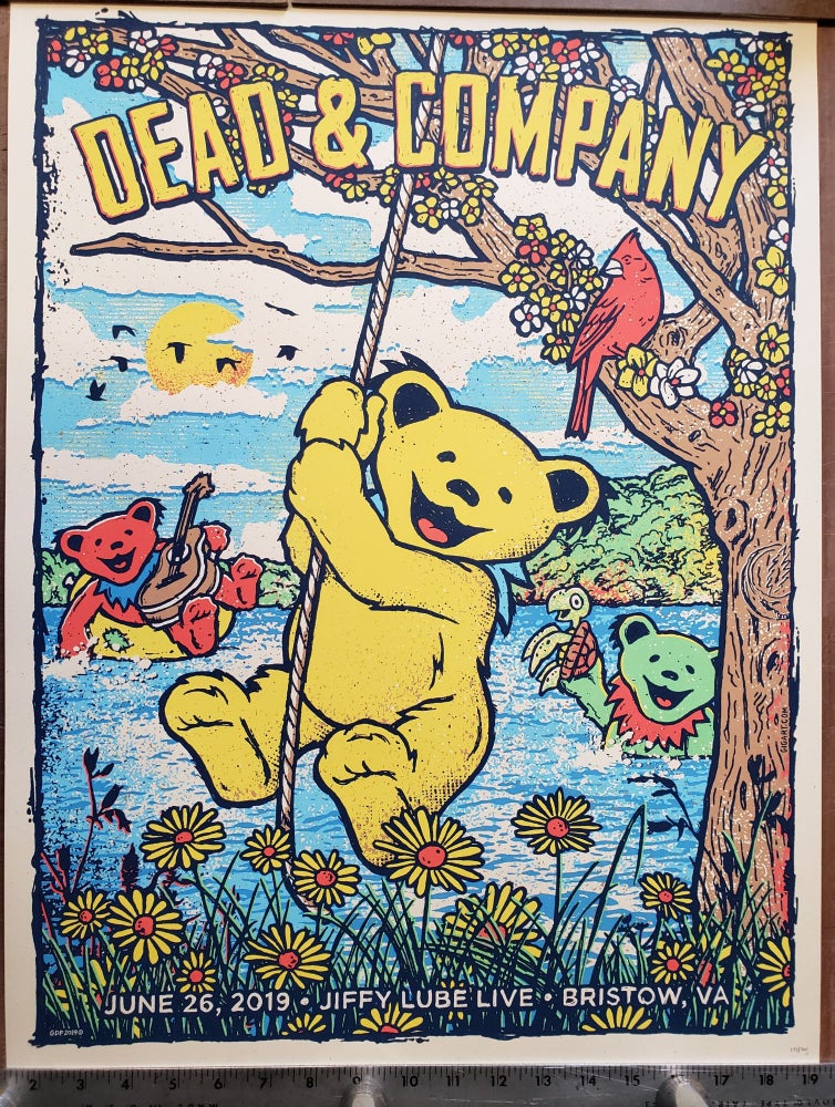 Item #171867 Dead and Company - 2019 - Tour Poster - Bristow. GIGART, Gregg Gordon.