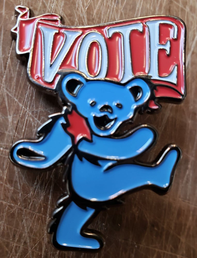 Item #171879 Dead and Company - 2019 - Tour Pin - VOTE Dancing Bear