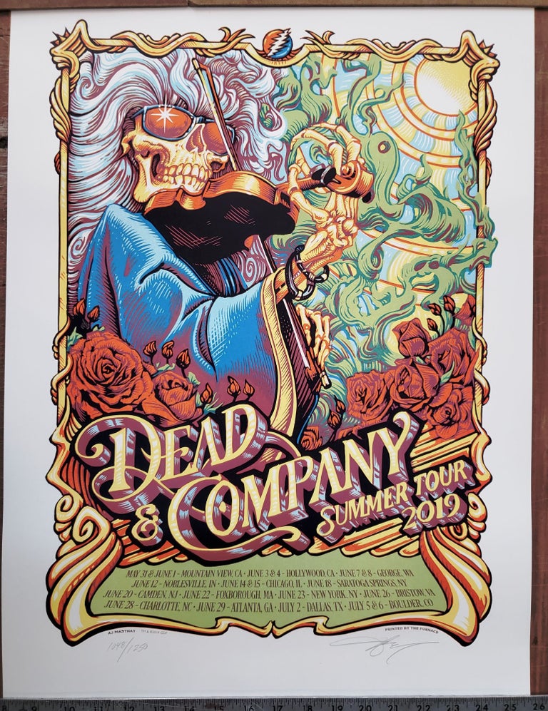 Item #171892 Dead and Company - 2019 - Tour Poster - Entire Tour. A. J. Masthay.
