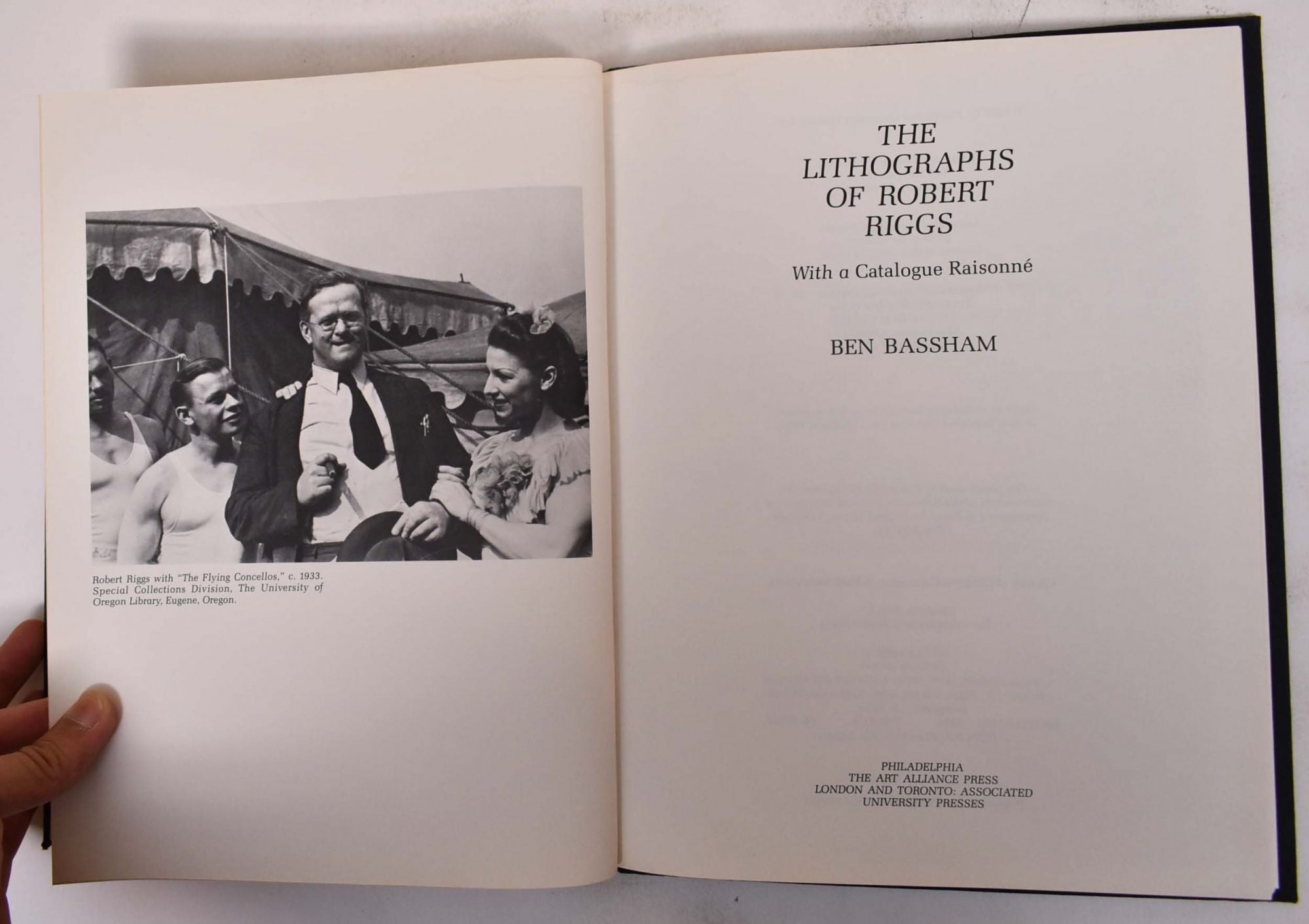 The Lithographs of Robert Riggs, with a Catalogue Raisonne by Ben Bassham  on Mullen Books