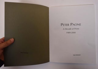 Peter Paone A Decade of Prints 1989-2000
