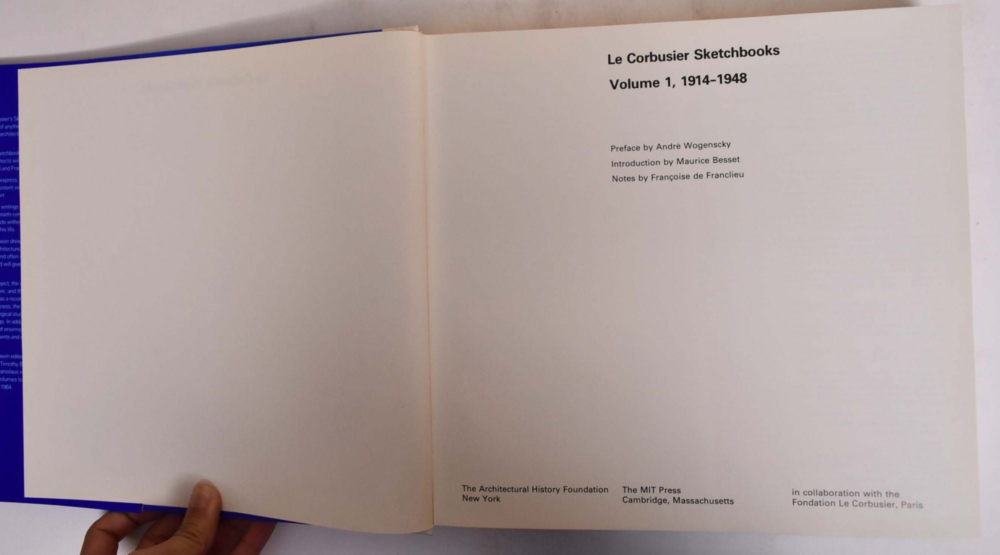Le Corbusier Sketchbooks; Volume 1, 1914-1948 | Francoise de Franclieu