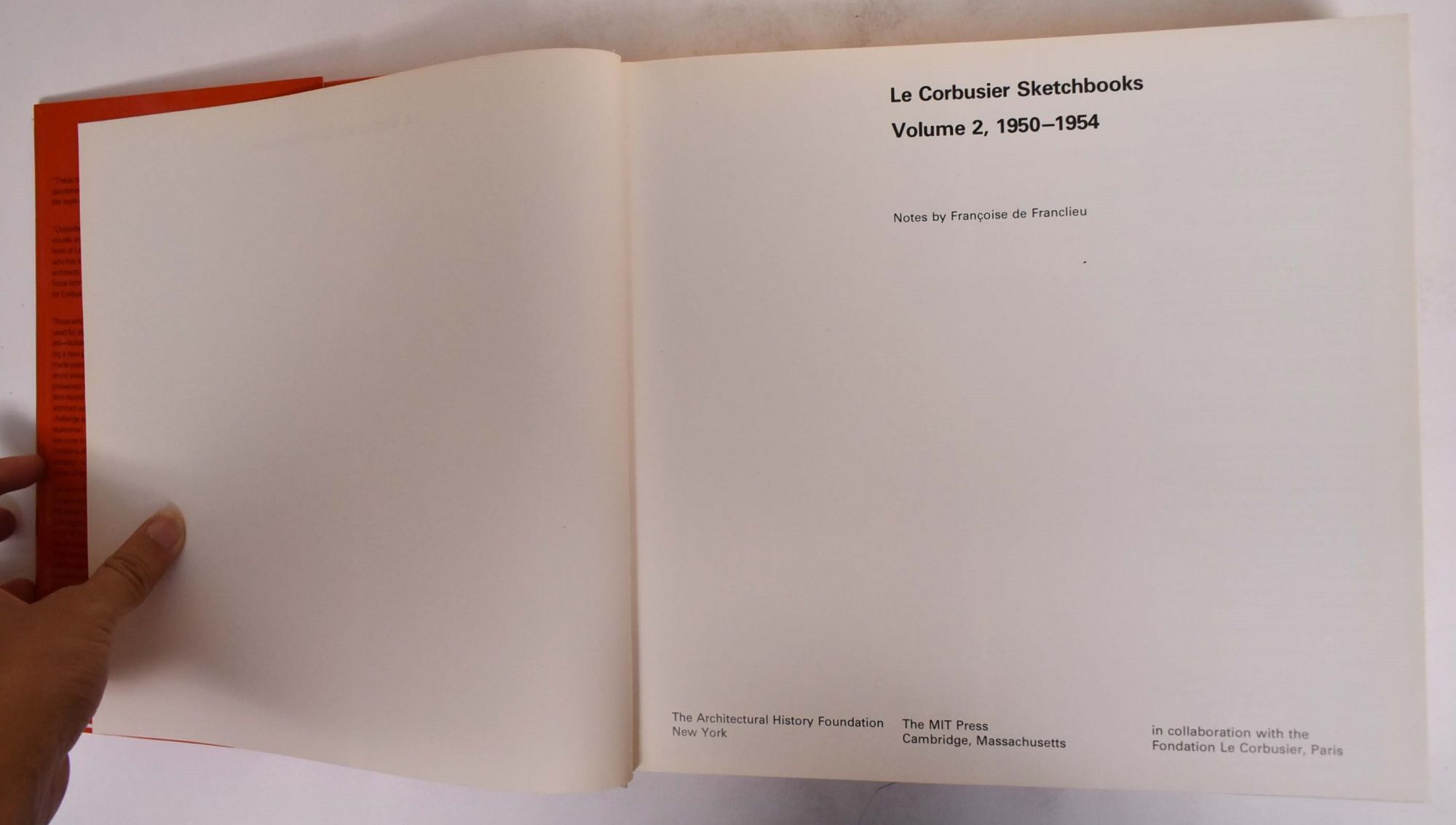 Le Corbusier Sketchbooks; Volume 2, 1950-1954 | Francoise de Franclieu