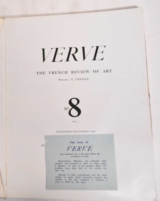Verve: The French Review of Art, Volume 2, No. 8