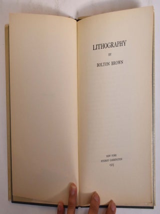 Item #173098 Lithography. Bolton Brown